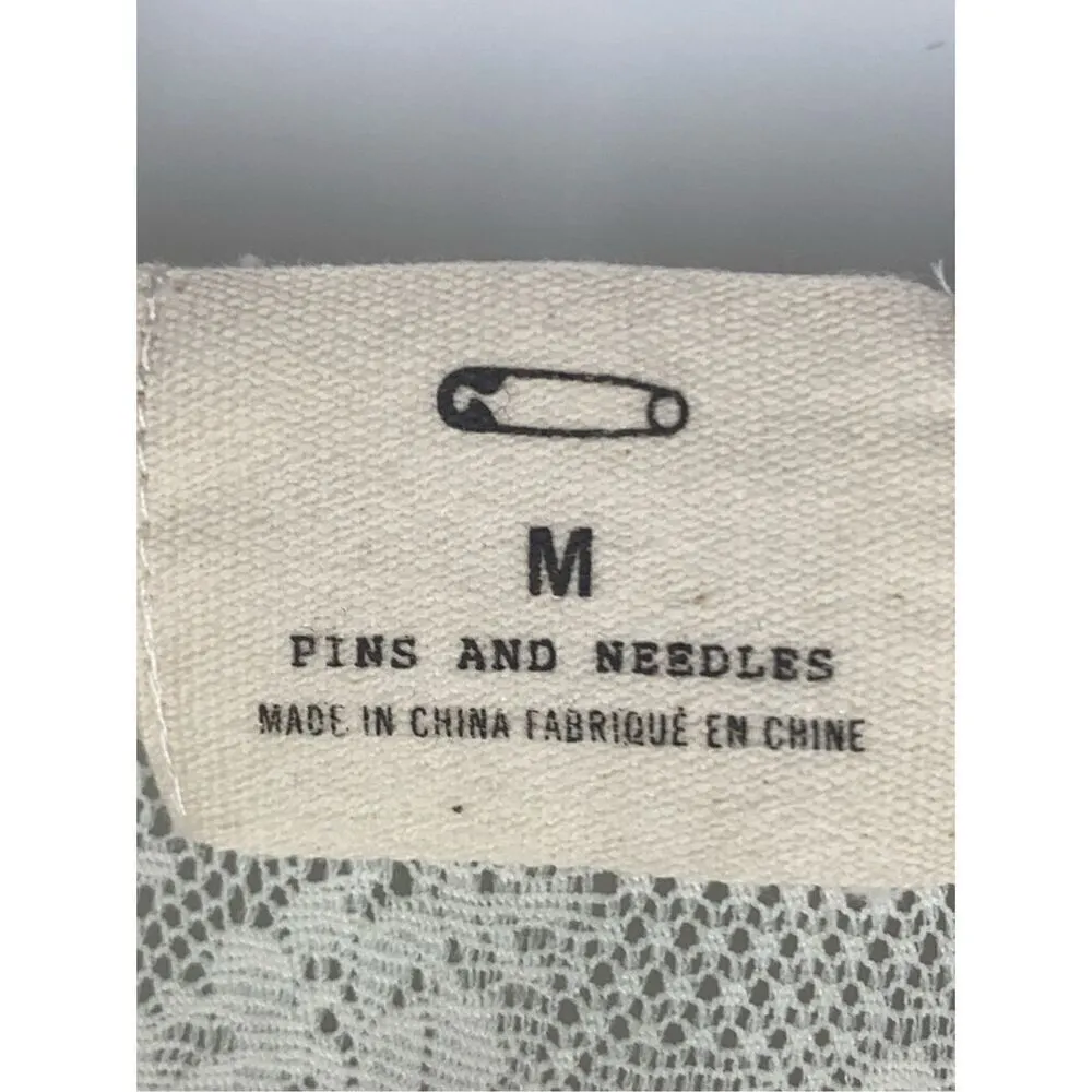 Pins And Needles Women's Lace No Wire Adjustable Strap Corset Cream Size Medium - Image 6