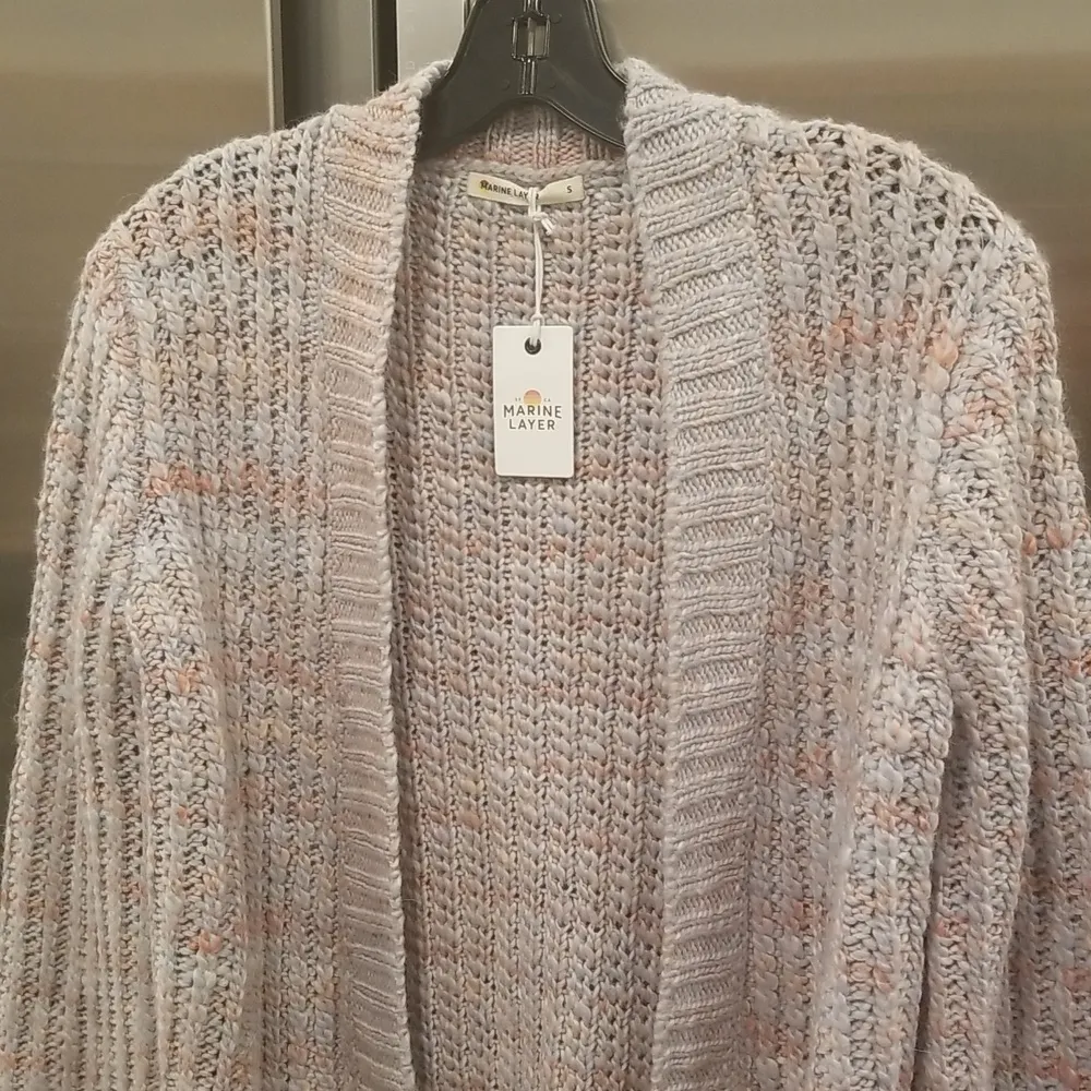 💕MARINE LAYER💕 Ontario Cardigan ~ Textured Lavender Small S NWT - Image 8