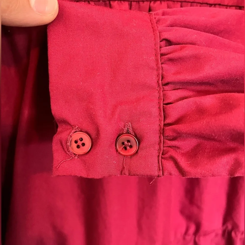 ASOS DESIGN Red Long Sleeve Mini Dress Size US 6 - Image 5