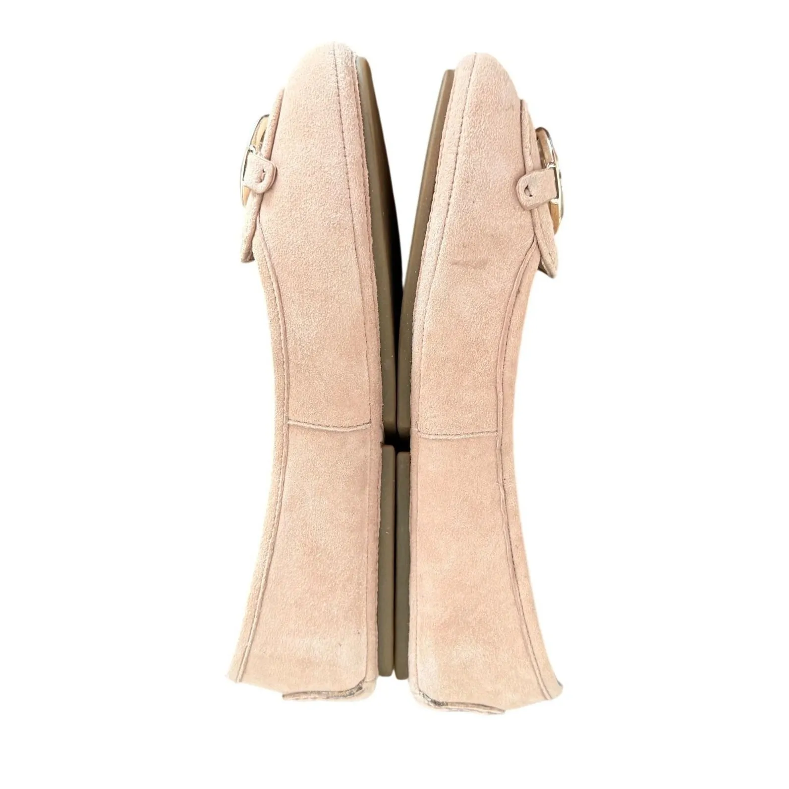 Michael Kors light beige Suede MK Logo Flats Women's Shoes Size 7 quiet luxury - Image 4