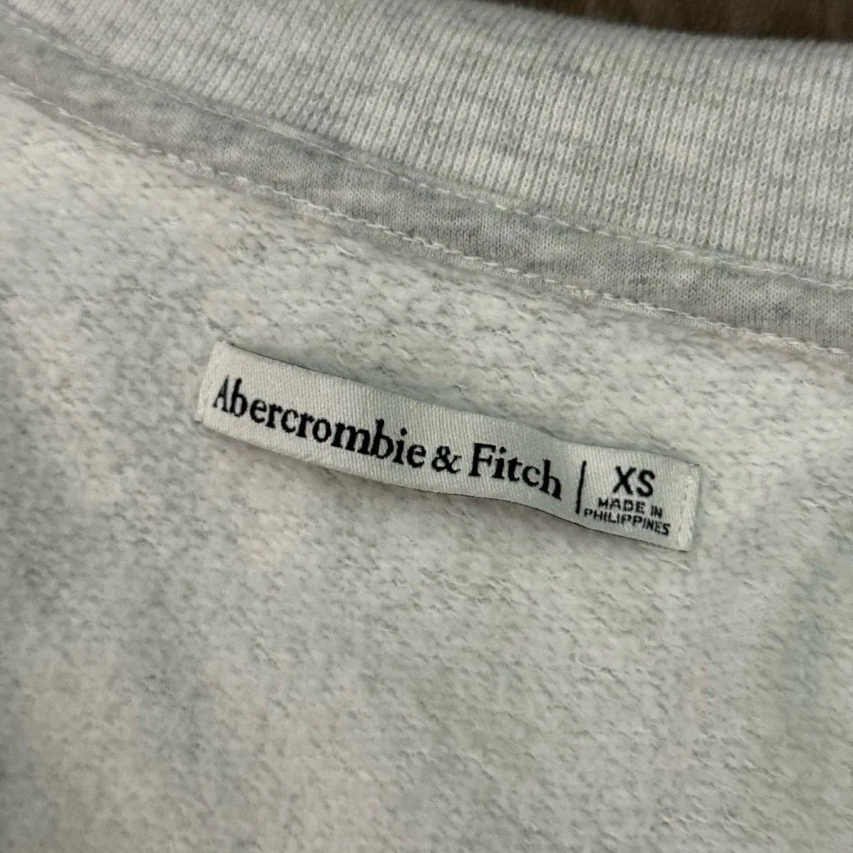 Abercrombie & Fitch grey gray fleece collared romper jumpsuit - Image 3