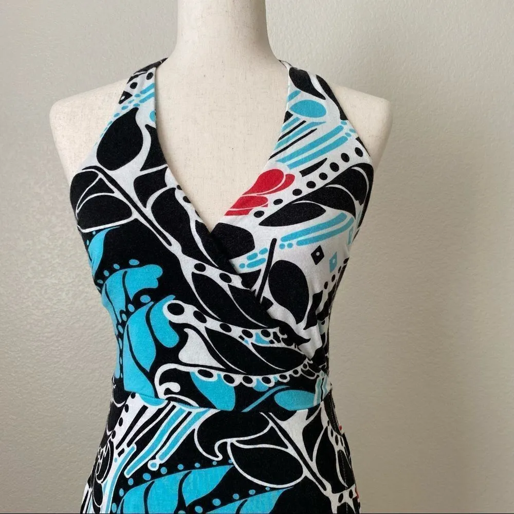 Suzy Shier Wrap Around Waist Tie Midi Dress - Image 3