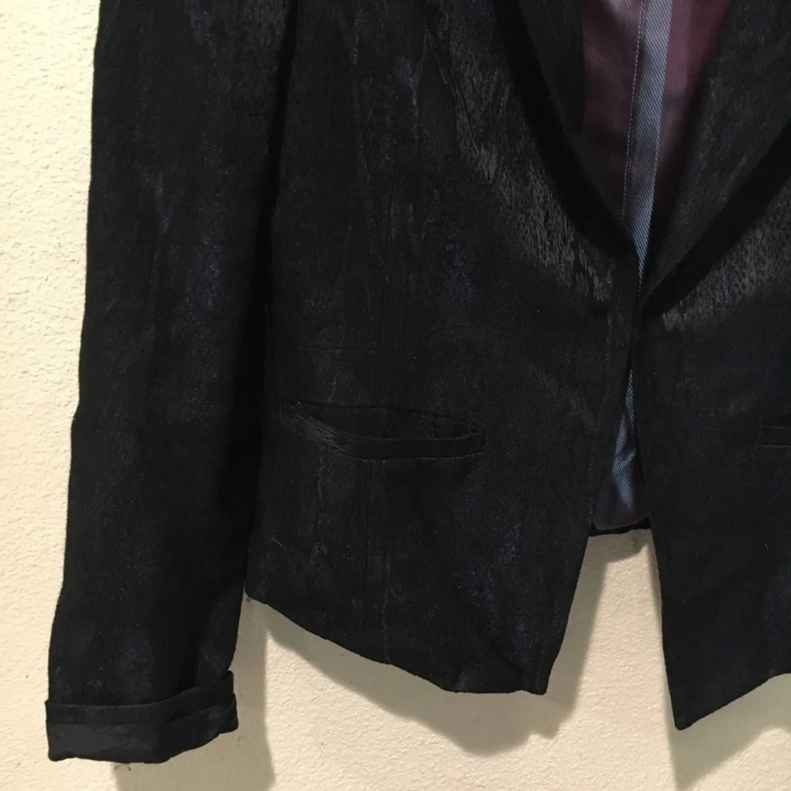 Robert Graham black blue metallic blazer 8 - Image 2