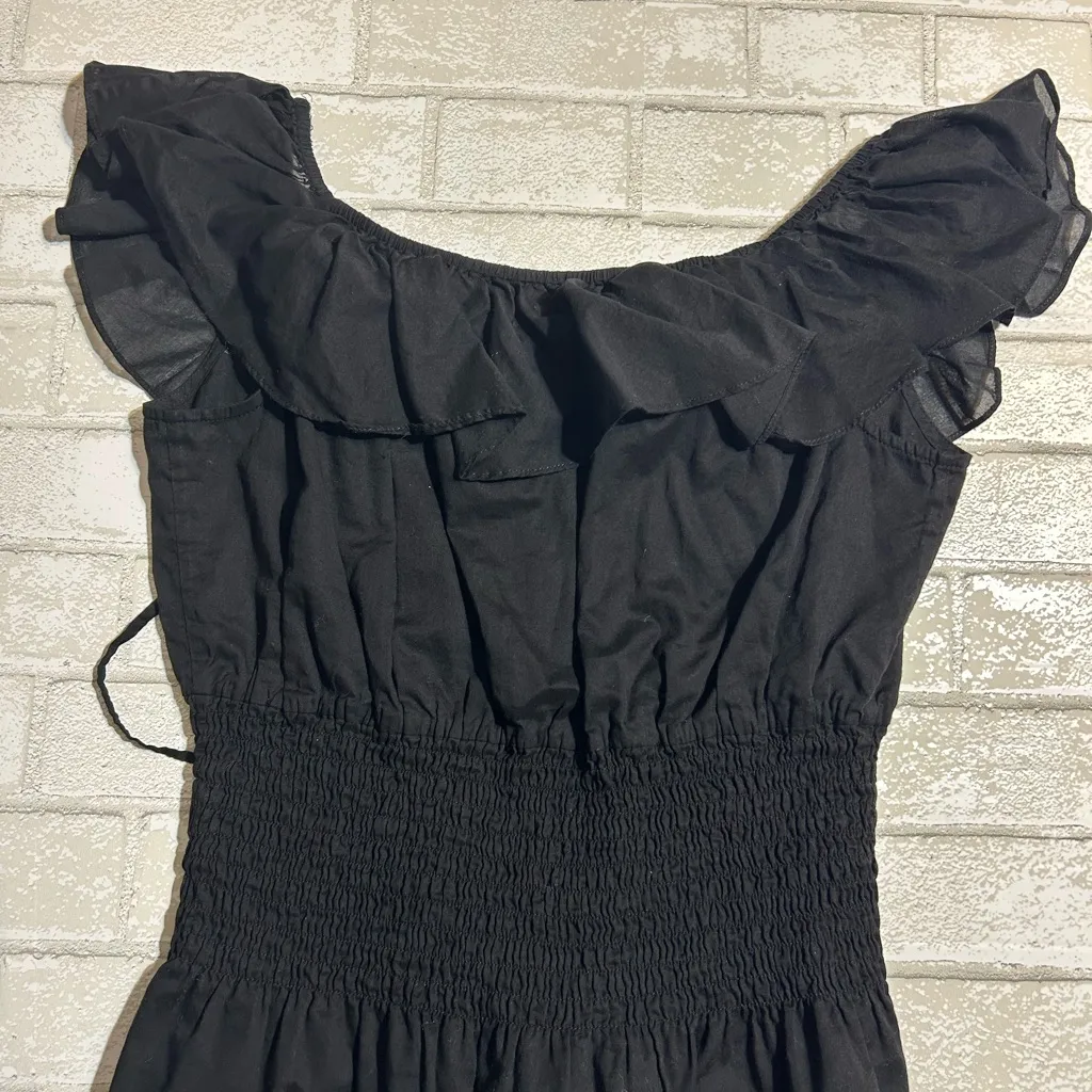 Ralph Lauren Black Ruffled Blouse - Image 7