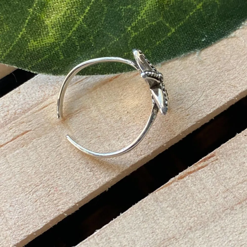 Sterling Silver Star Fish Toe Midi Ring - Image 4