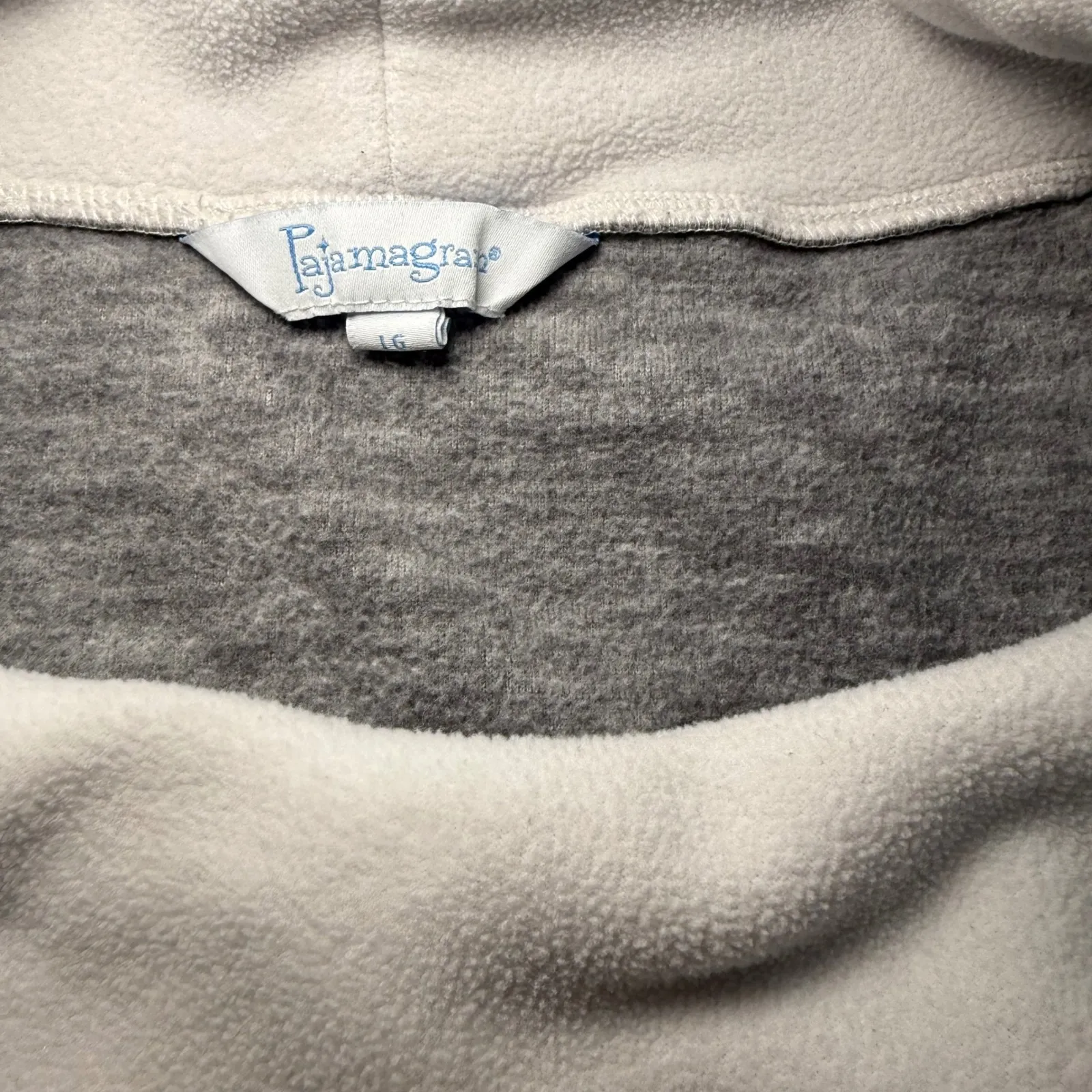 Pajamagram Womens Lounge Set Cowl Neck Long Sleeve Gray‎ Cozy Sleepwear Gray Size L - Image 3