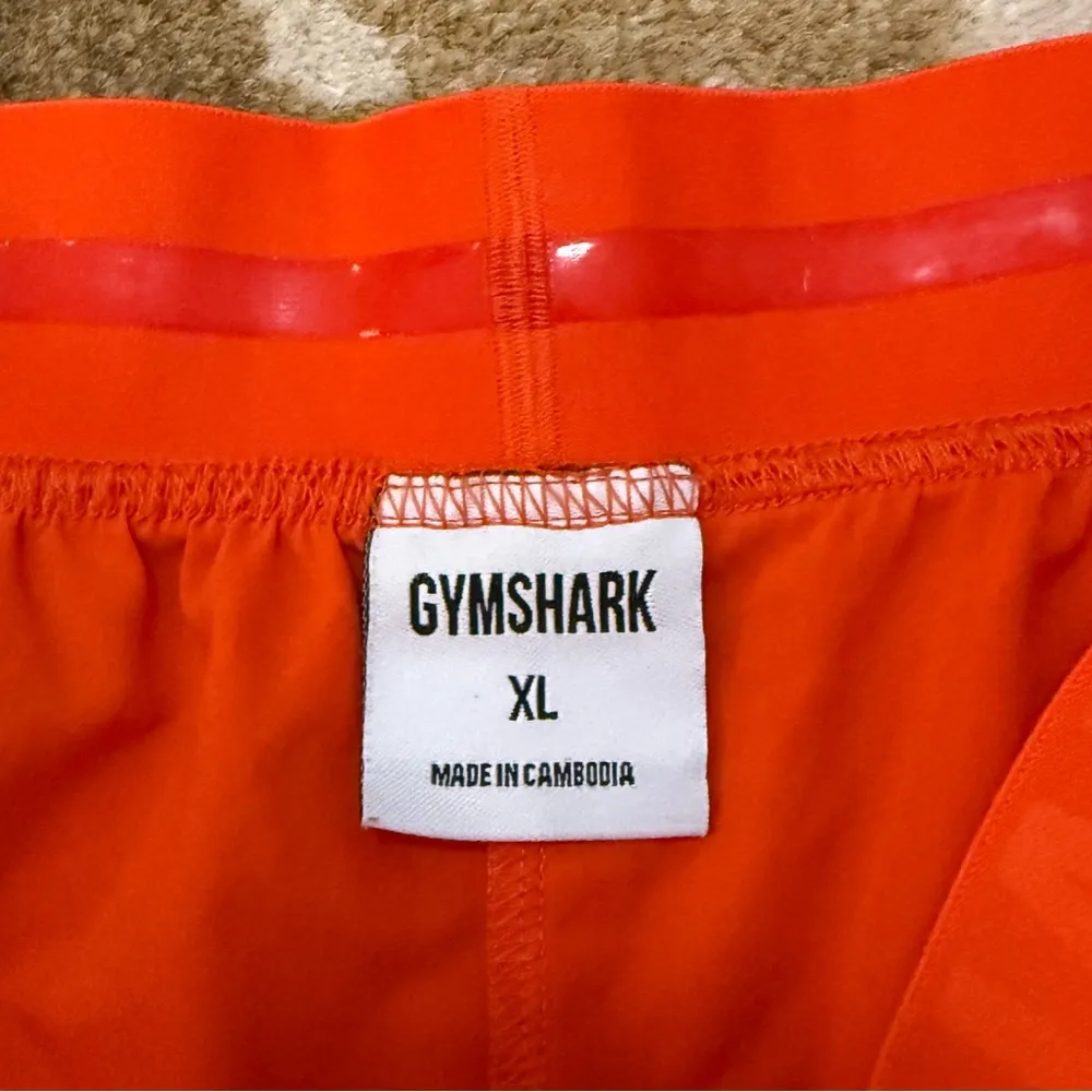 Gymshark orange elastic waist athletic shorts women’s size XL - Image 7