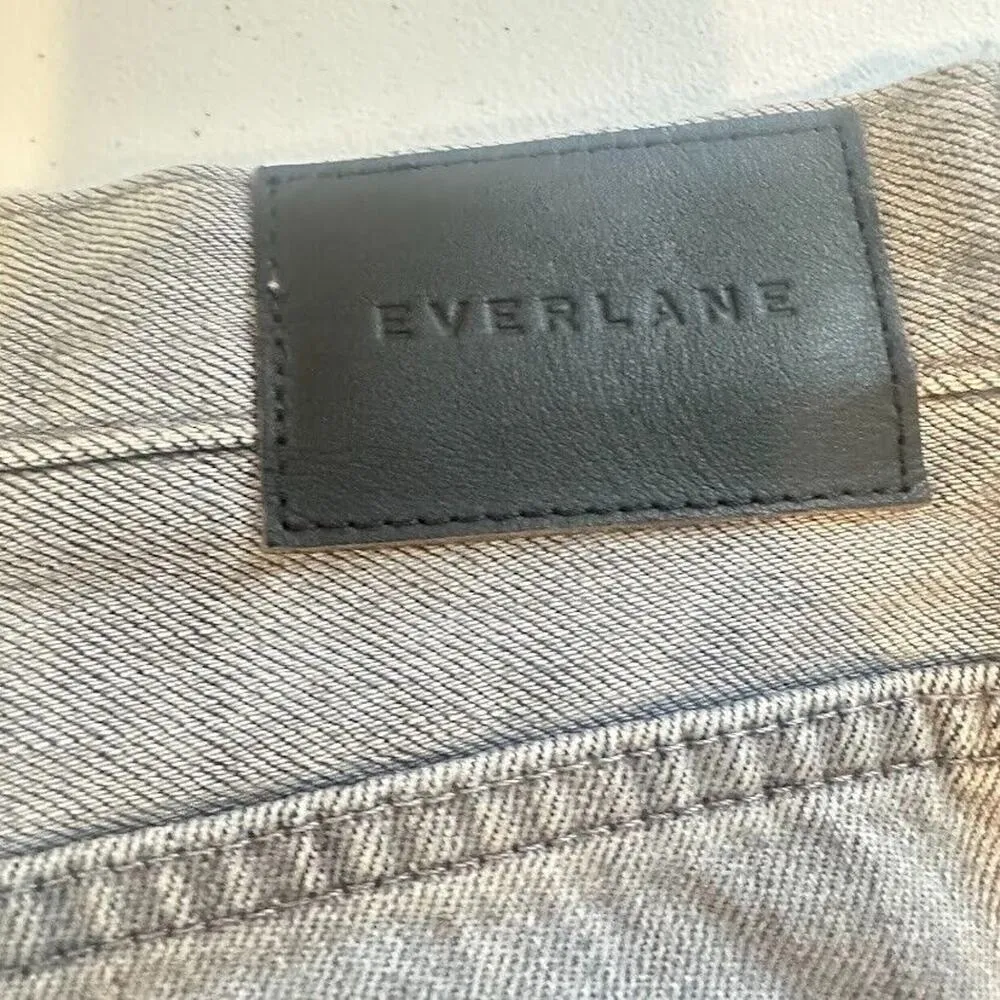 EVERLANE 90s Cheeky Jean Organic 29 Crop Gray High Rise Slim Straight Tapered - Image 7