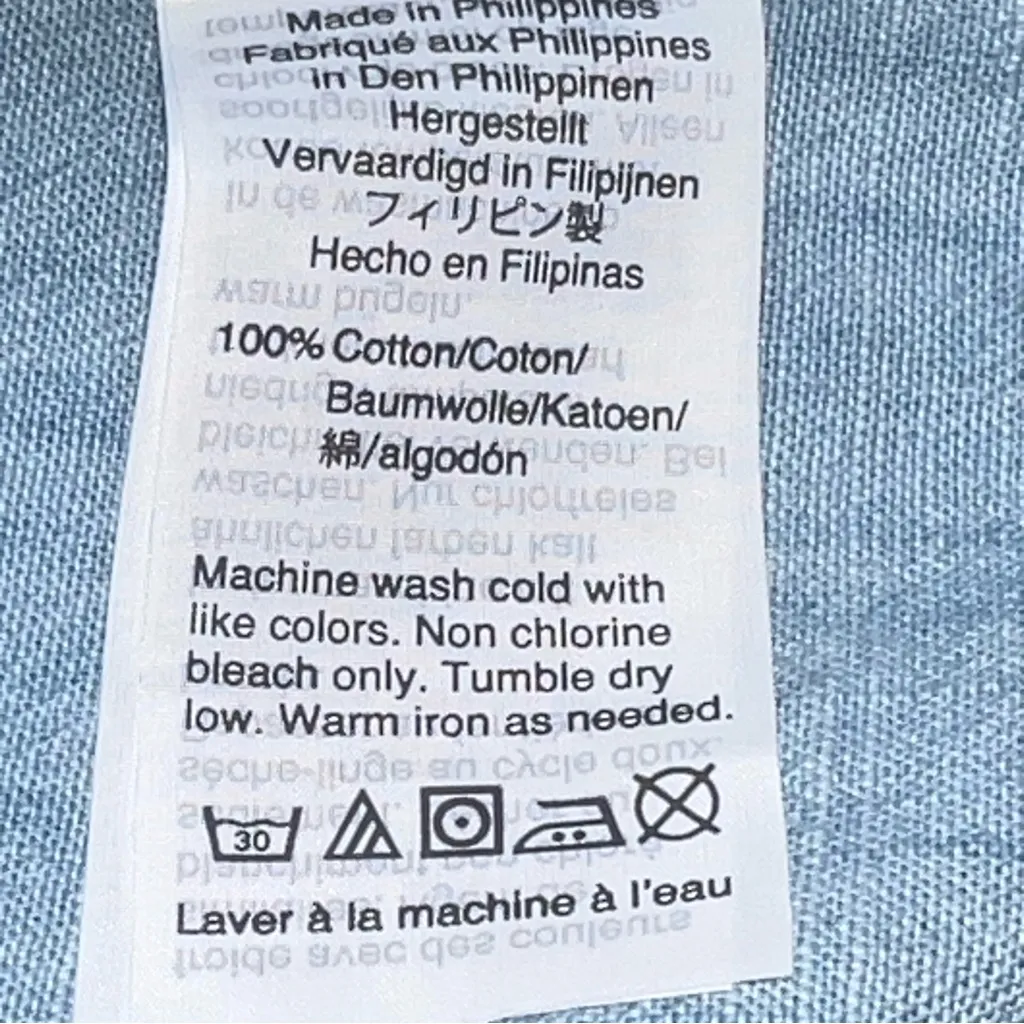 Madewell Women’s 100% Cotton Light Blue Denim Tank Top-Size XS - Image 9