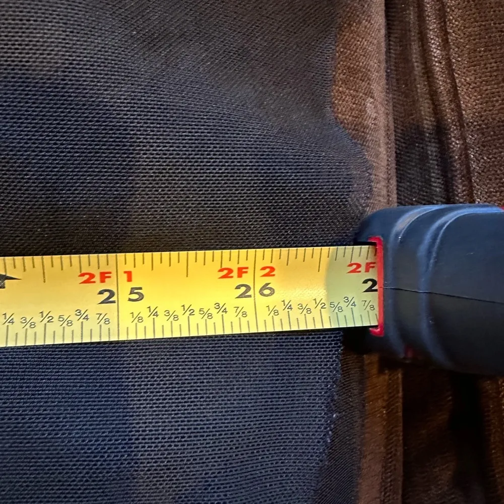 Costa Blanca Black Sleeveless Top Over Lap Sheer Front Round Neck Line SZ M Size M - Image 10