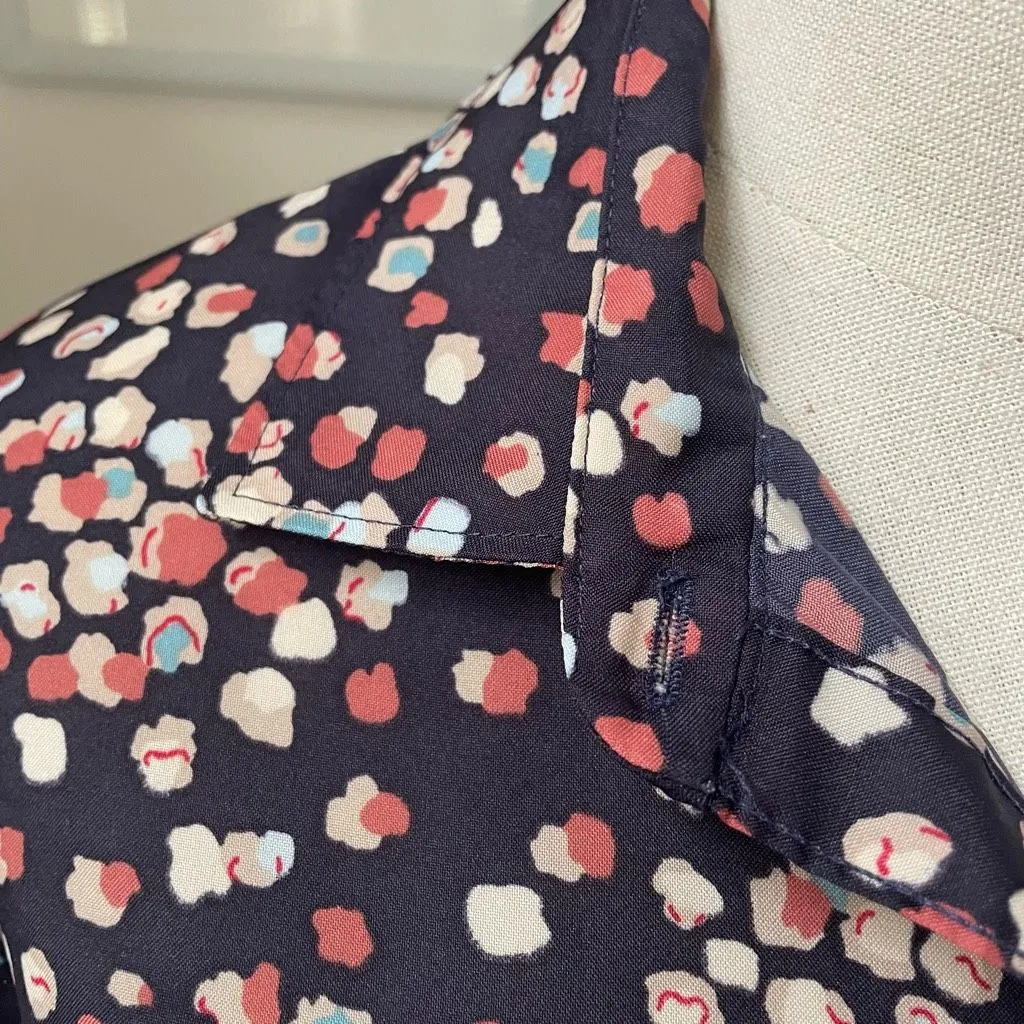 Vintage 70s Levi’s Polyester Button Blouse Shirt M - Image 5