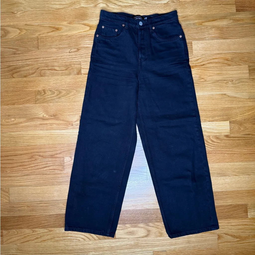 & Other Stories Black Wide Leg Denim Pants - Image 2