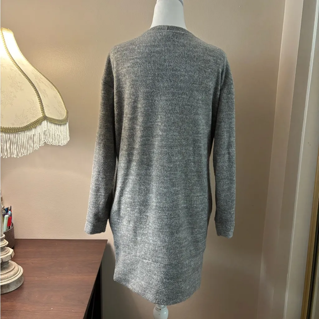 Windsor Heather Gray Long Sleeve Crew Neck Pullover Sweater Size S - Image 6