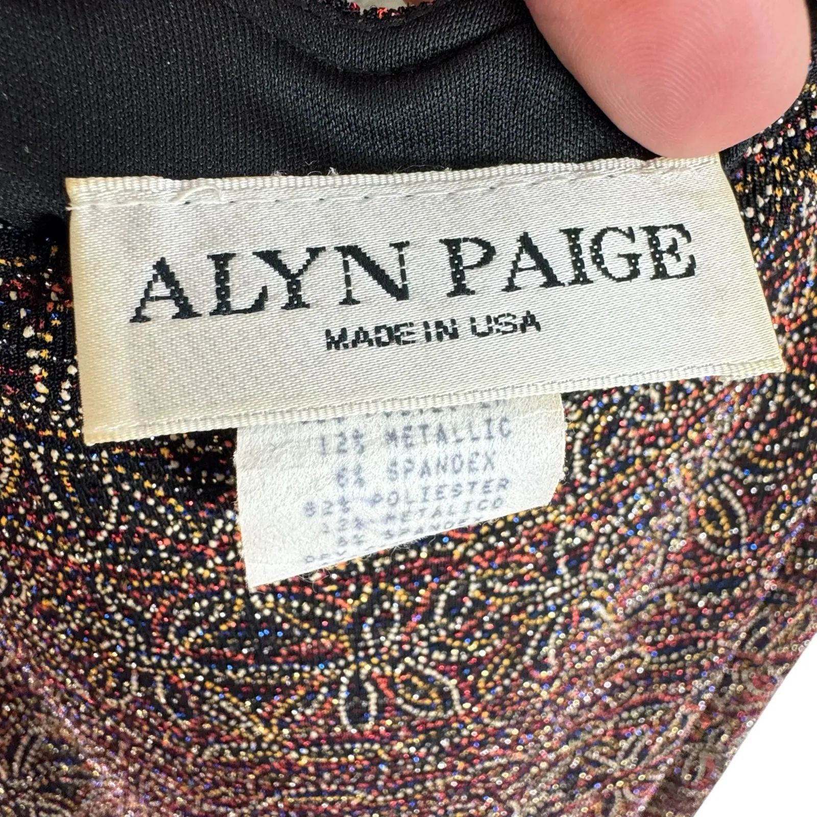 Alyn Paige Vintage Y2K Colorful Textured Spaghetti Strap Stretchy Midi Dress 10 - Image 4