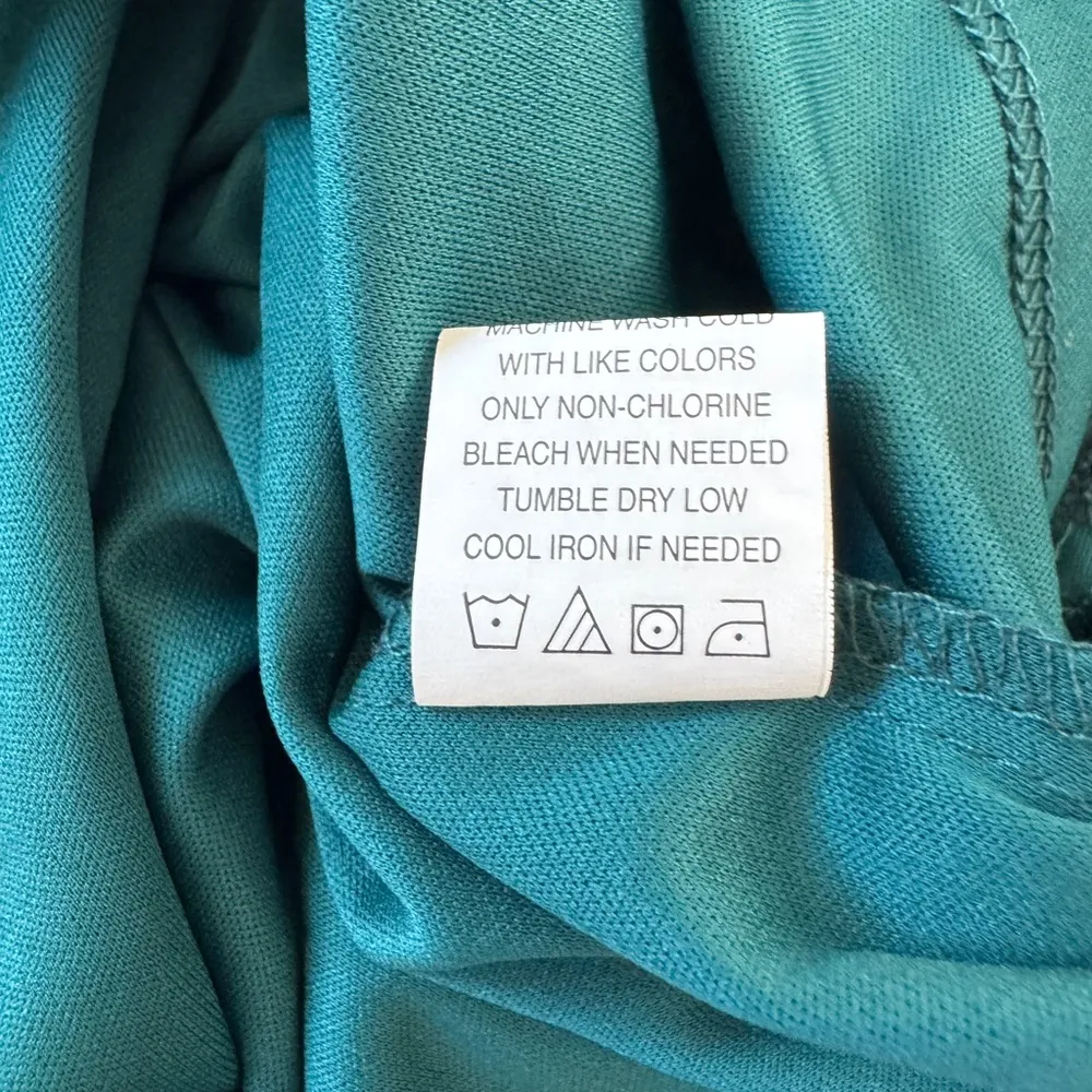 Eyeshadow Teal Short Sleeve Blouse - Image 7