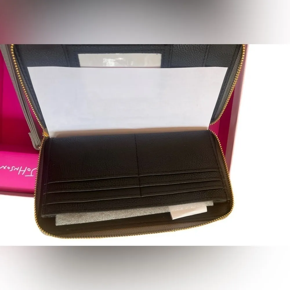 Betsey Johnson Gray Faux Fur Gloves & Wristlet Wallet Gift Set NWT - Image 3