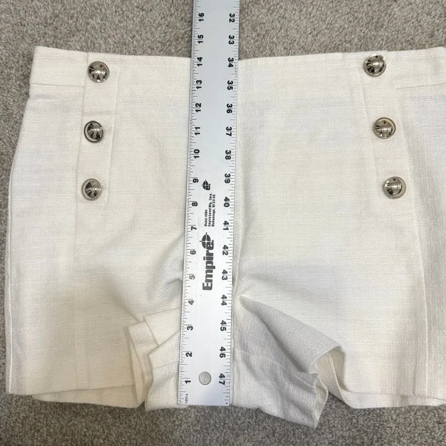 Ann Taylor 12 nautical sailor high waist textured shorts SH 3111 - Image 6