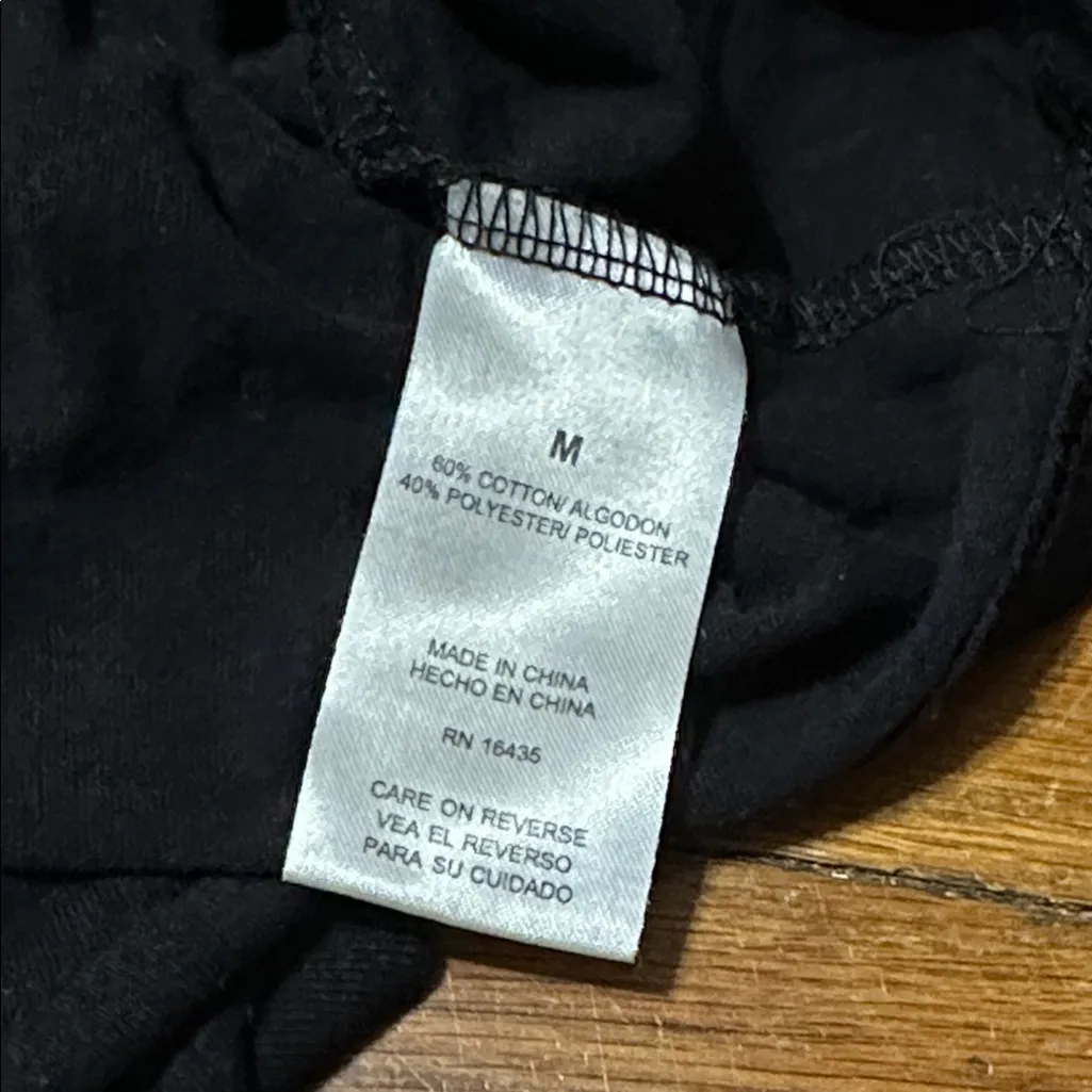 Gudetama the Lazy Egg 80s Themed Tee, Medium Black - Image 4