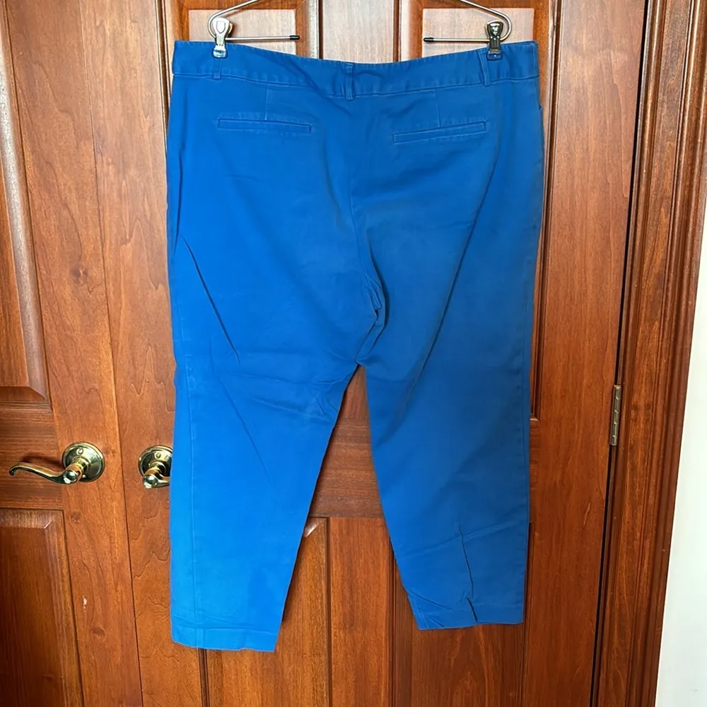 Liz Claiborne career Emma classic blue capris size 18 - Image 2