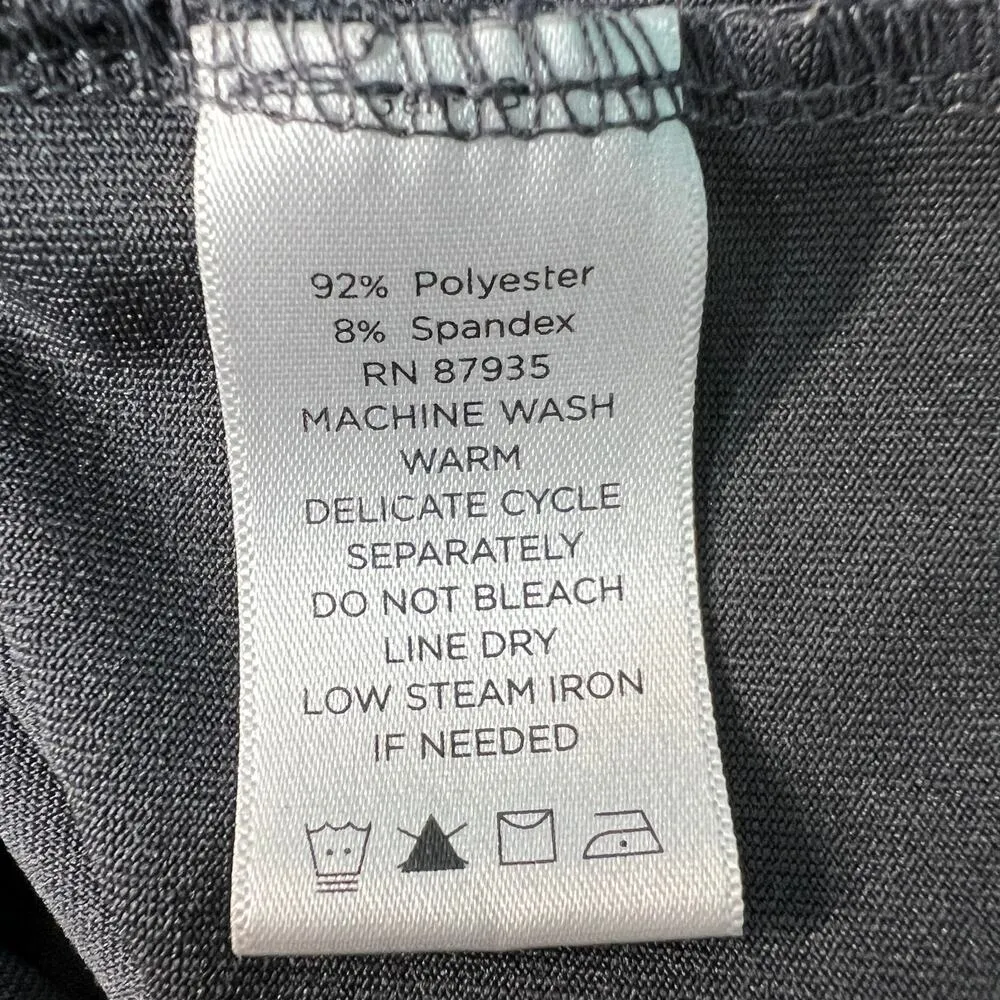 Susan Graver Womens Top 2X Turtleneck Stretch Career Office Business Casual Gray - Image 9