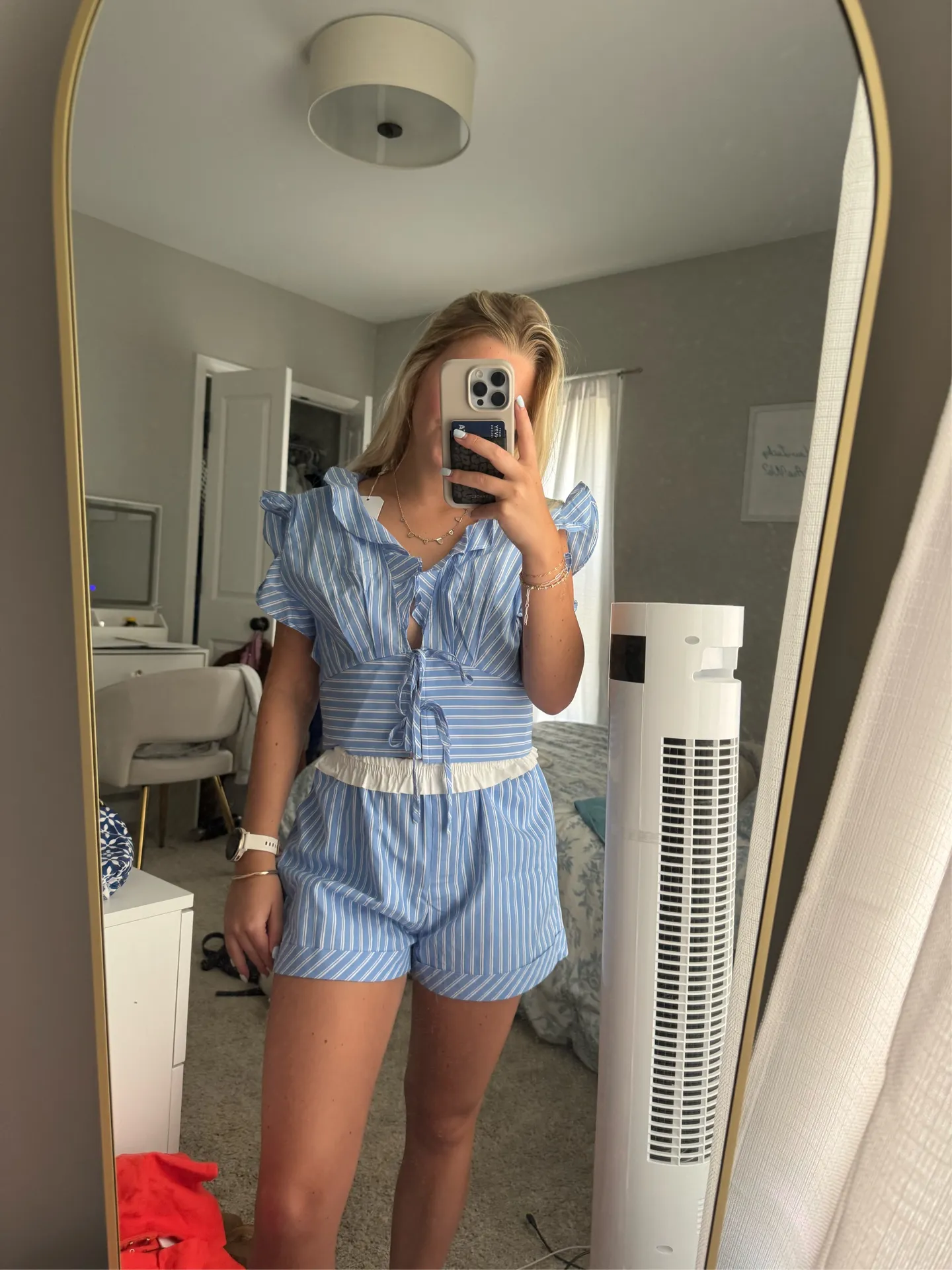 Vogue vibes blue striped set S - Image 3