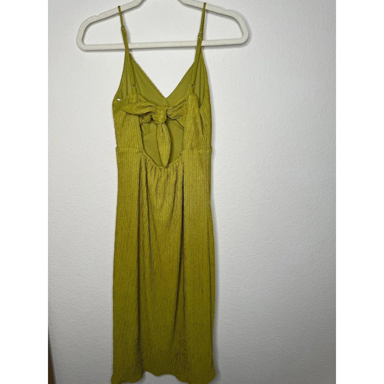 Lulus Green Faux Wrap Midi Dress - Image 5