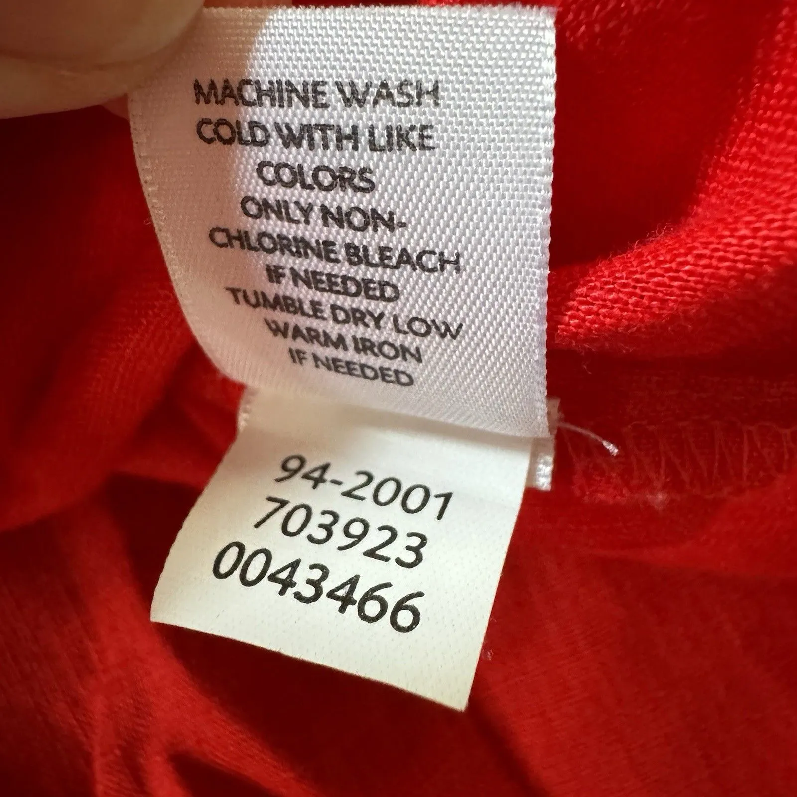 J. Jill Love Linen Button Up Top Blouse Womens Size L Red Light Flowy Christmas Size L - Image 5