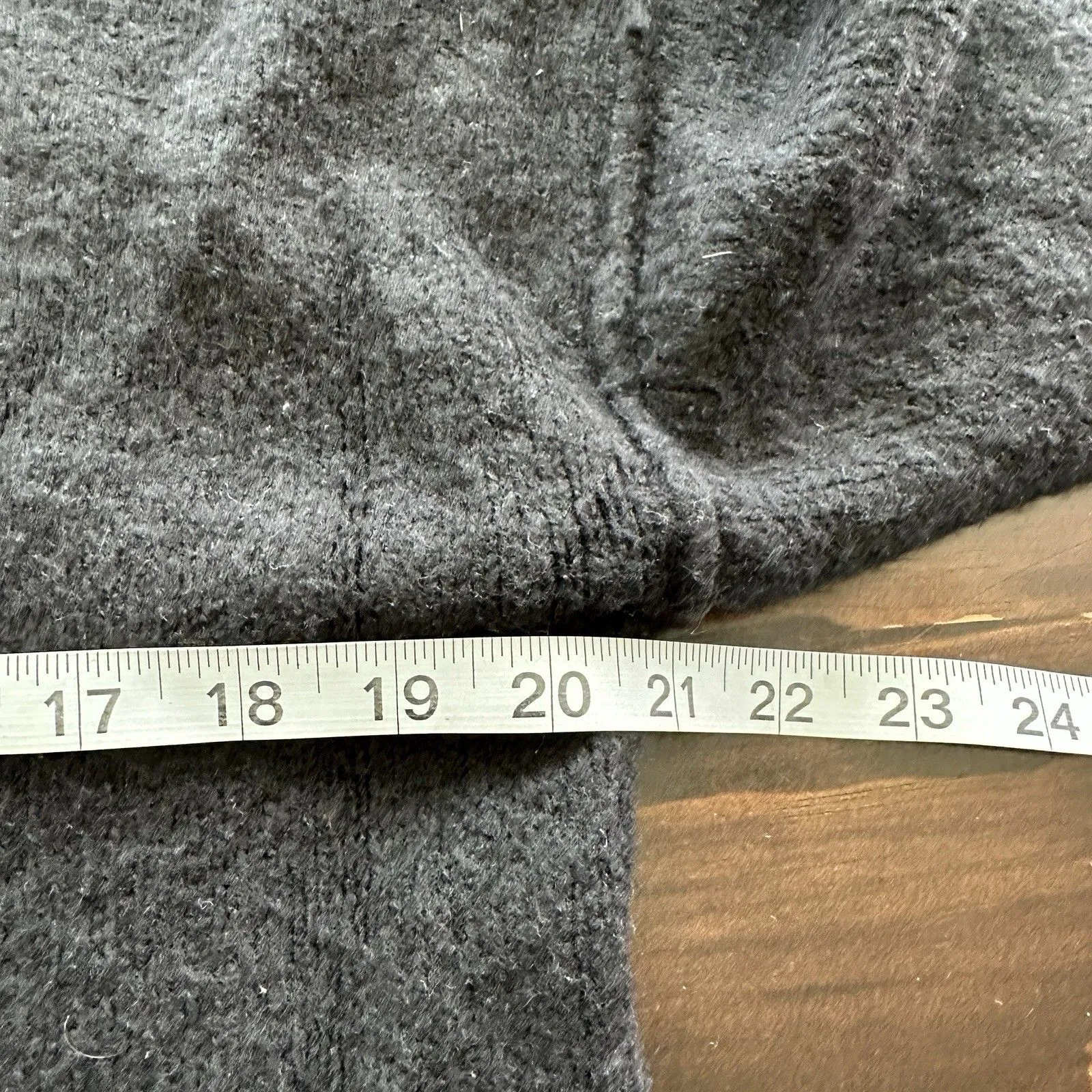 FREE PEOPLE Forest Cropped Black Oversized Pullover Mock Neck Sweater XS - Image 9