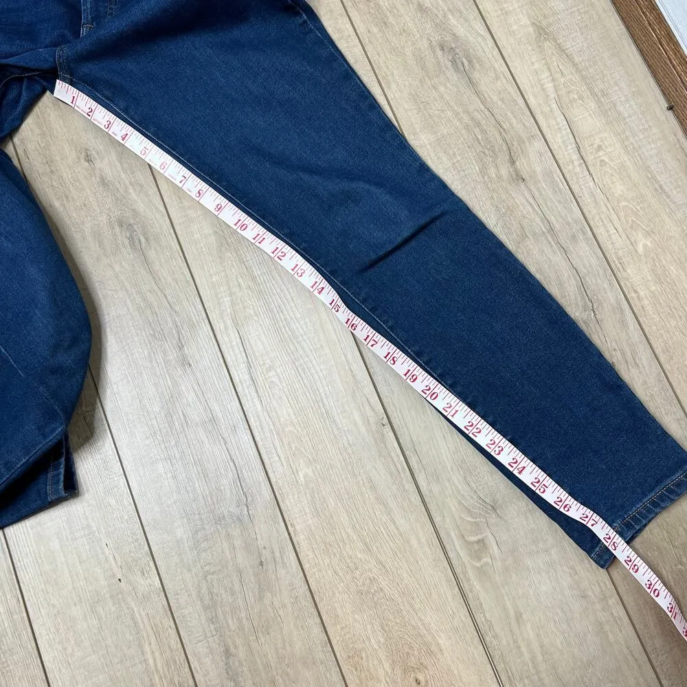 Everlane High Rise Dark Wash Skinny Jeans Size 28 - Image 8