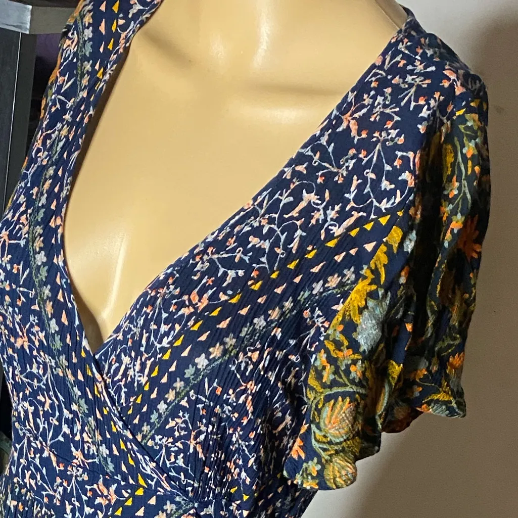 Patrons of Peace Boho Floral Maxi Wrap
Dress XS - Image 7