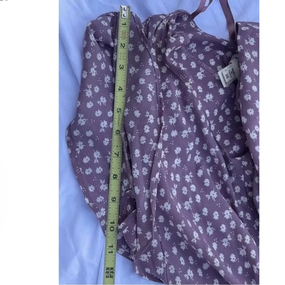 Vintage Monteau Women’s Sz M White Daisies Dotted Stretch Knee Length Dr… - Image 6