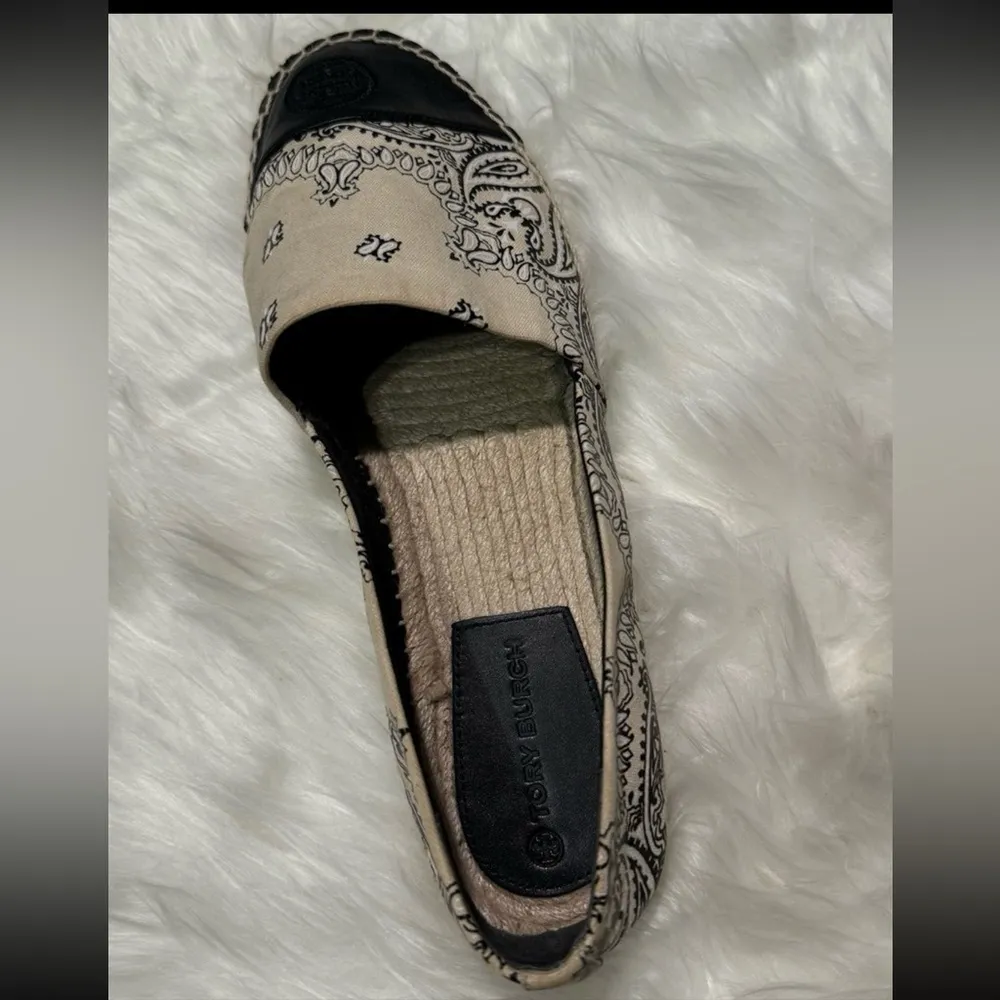 Tory Burch Pigment Espadrille Canvas Flat Shoe-Size 11M -Block Espadrille - Image 3