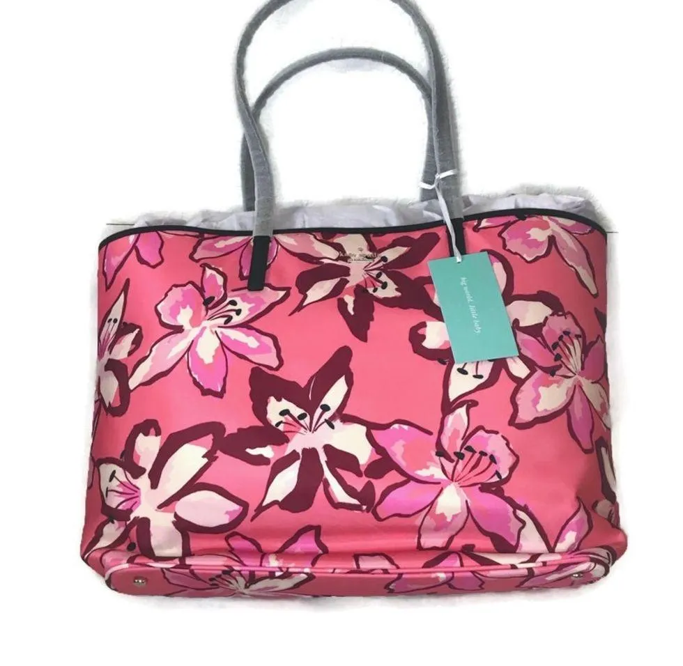 Kate Spade Baby Bag Harmony Baby Bag in Tiger Lily Floral Pink New w/ Tags NWT - Image 2