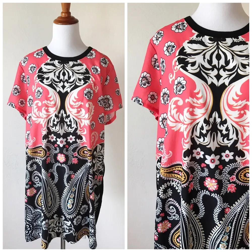 Minkpink Paisley Front Shift Dress NEW - Image 3
