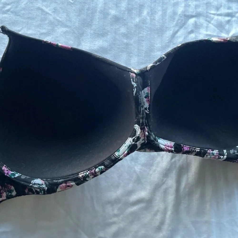 orrid Size 40DDD Skull Floral 360°Back Smoothing Lightly Lined Wireless Bra - Image 10