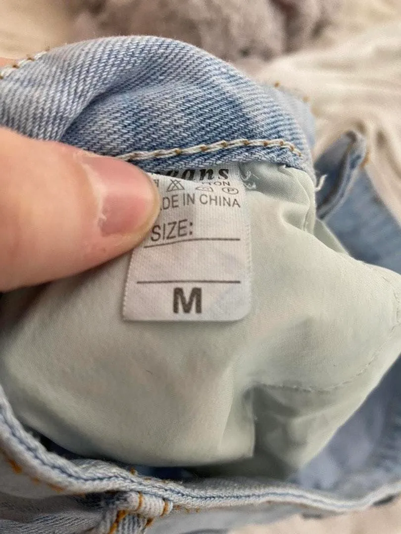 Distressed Denim Shorts Size M - Image 4