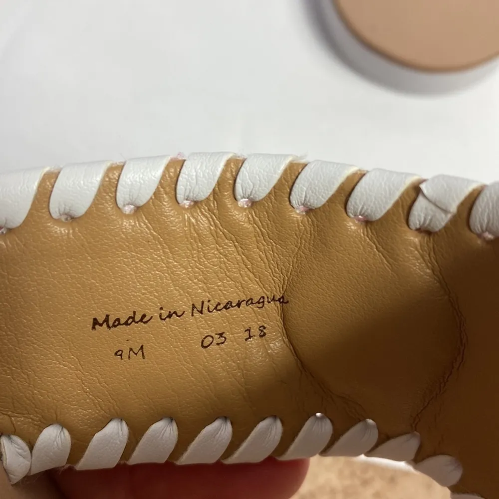 Jack Rogers  pink canvas teepee print flat sandals 9 - Image 4