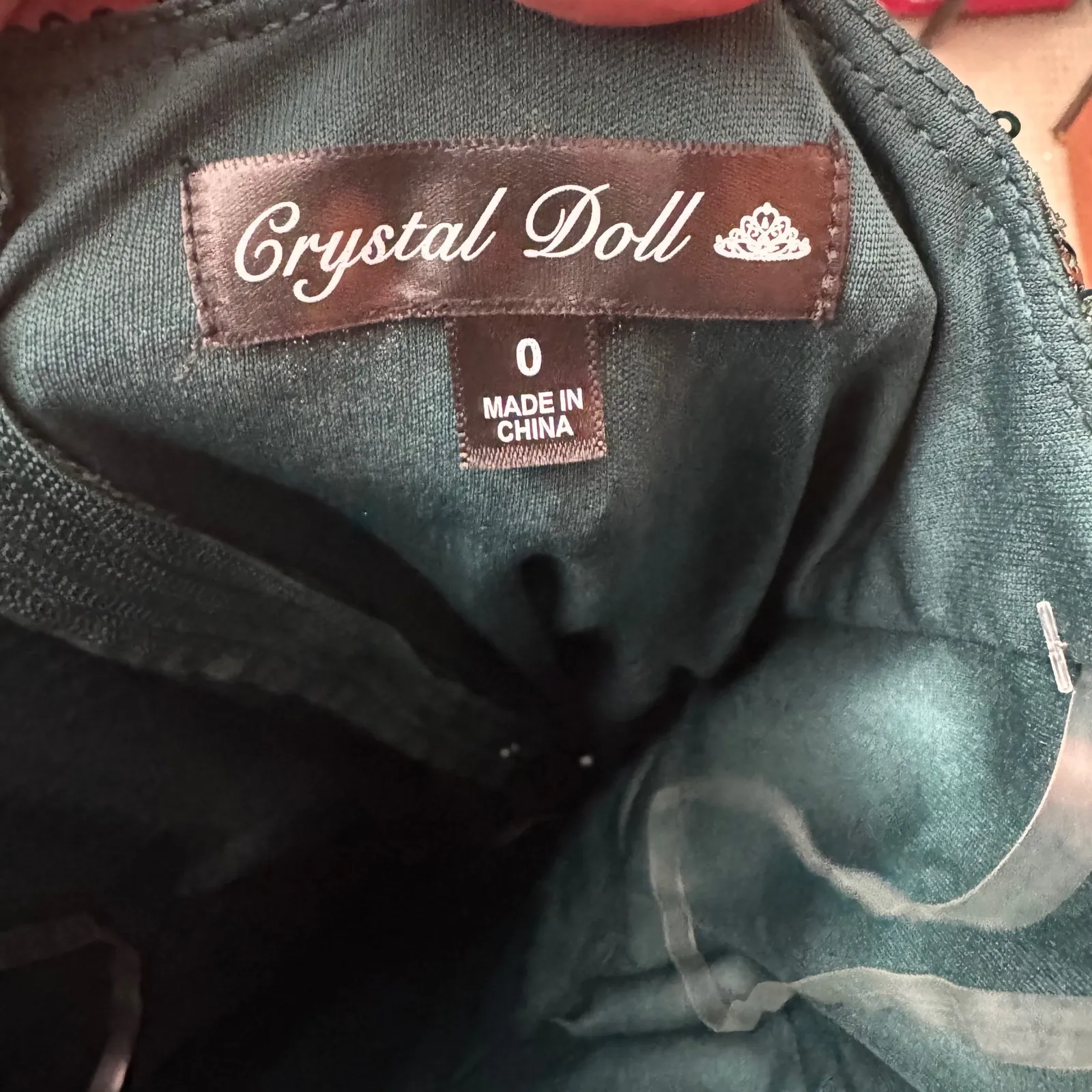 Sequin V-Neck Spaghetti Strap Lined Mini Dress Green 0 Festive Party Club Rave - Image 8