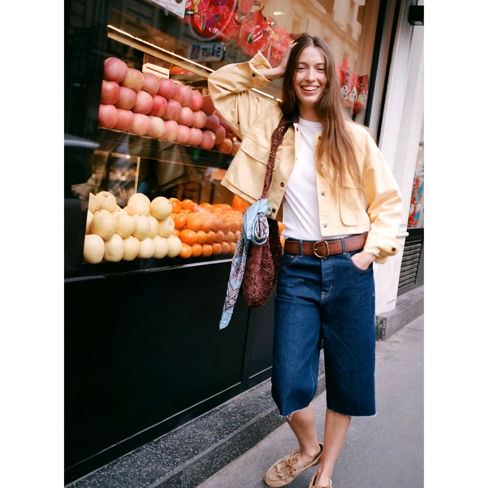 Free People We the Free Jam Session Relaxed Capri Jeans Rinse size 30 - Image 7