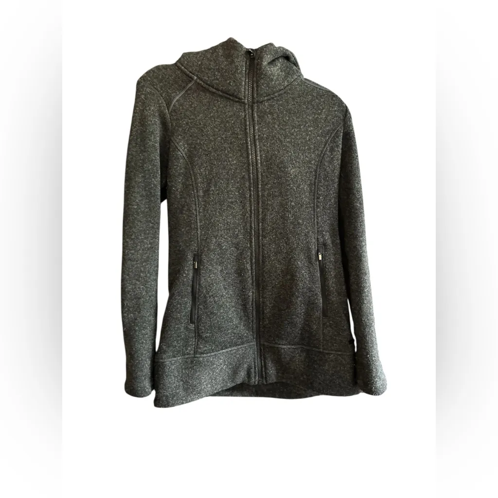Athleta Women's XS Gray Fleece Lined‎ Zip Up Hoodie Jacket - Image 8