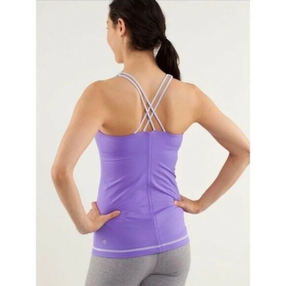 Lululemon Free To Be Tank Power Purple/Cool Breeze - Image 2
