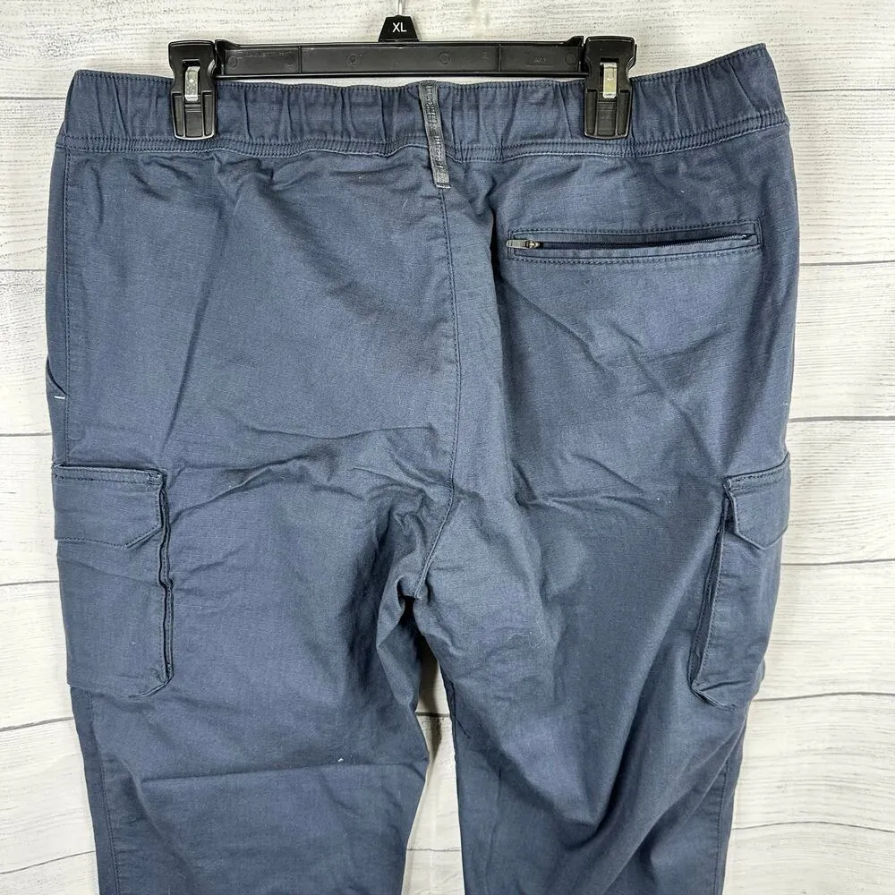 LL Bean Womens size Large 28 Inseam Cargo Trail Pants 517176 Blue - Image 5