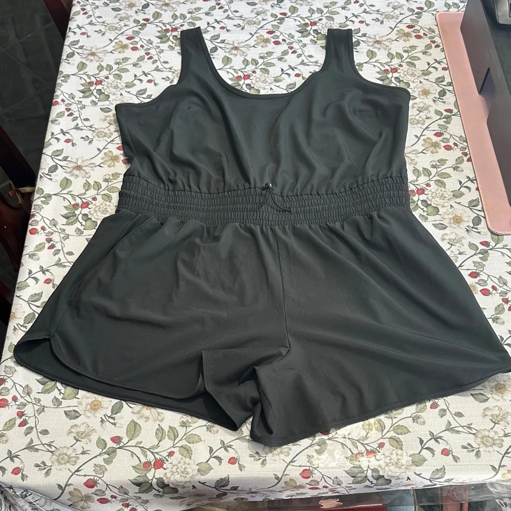 Abercrombie & Fitch Traveler Romper Scoopneck Black Size XL Tall - Image 3
