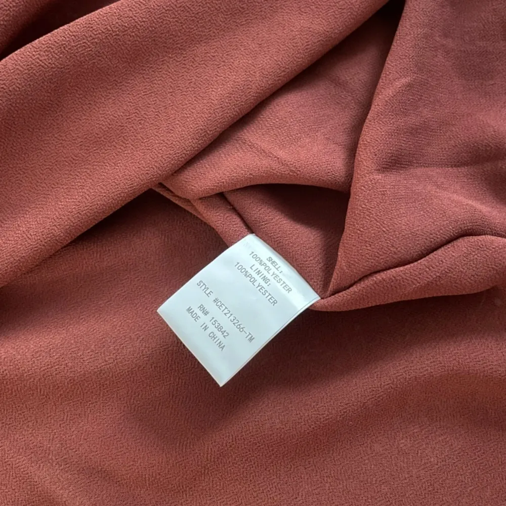 MelloDay Burgundy Peasant Long Sleeve Tunic Dress H - Image 5