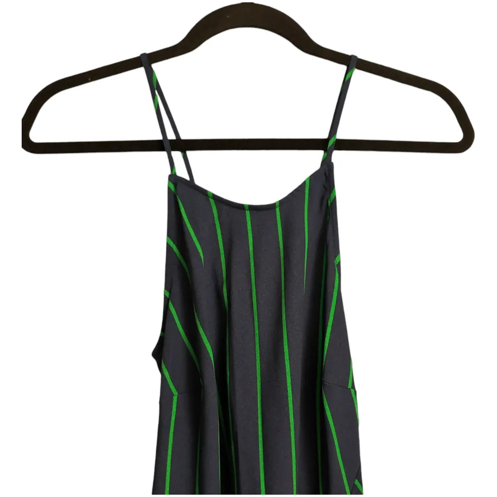 NWT Rowing Blazers X Target Navy Lime Green Striped Sleeveless Maxi Dress Size S Blue - Image 3