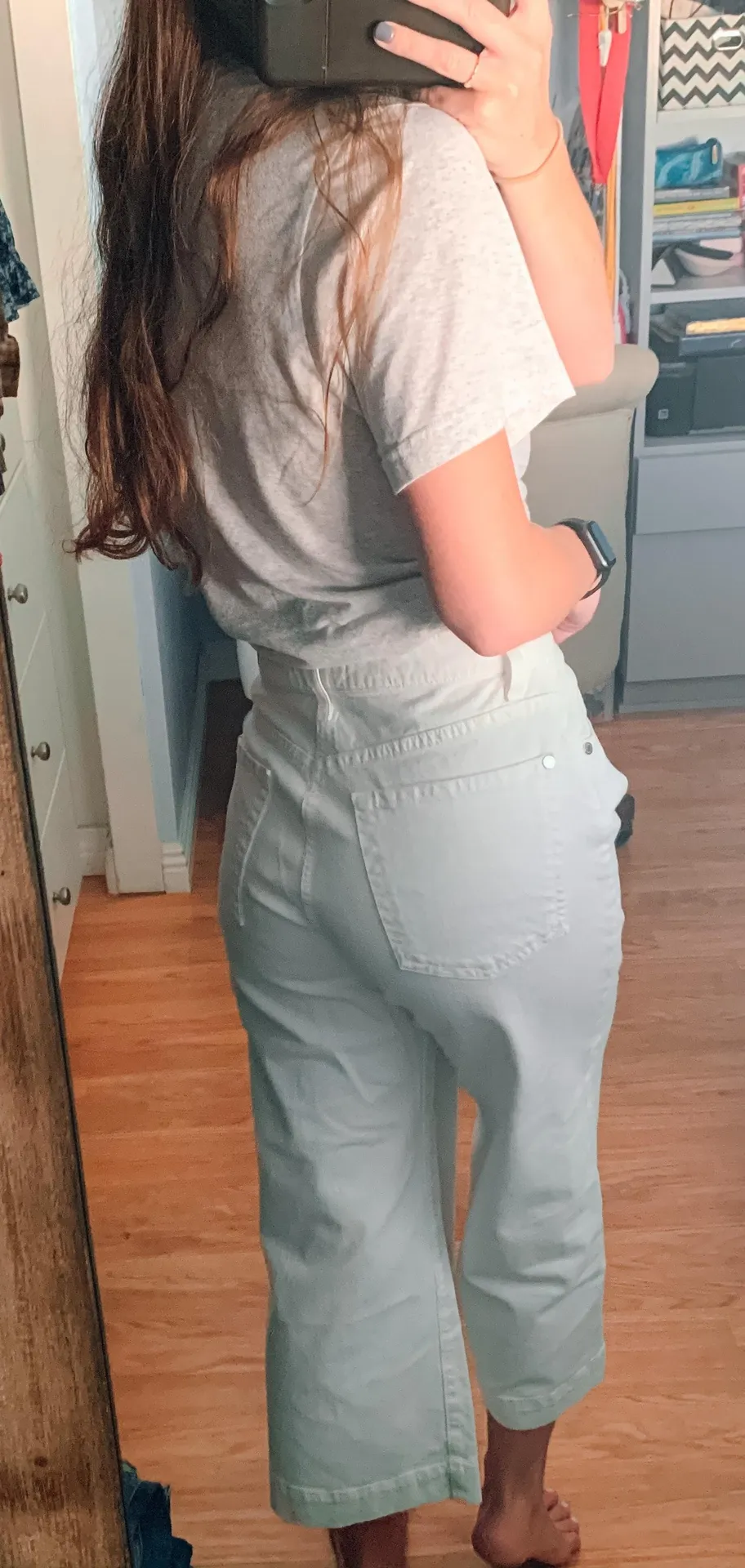 7 For All Mankind White Straight Leg Jeans - Image 3