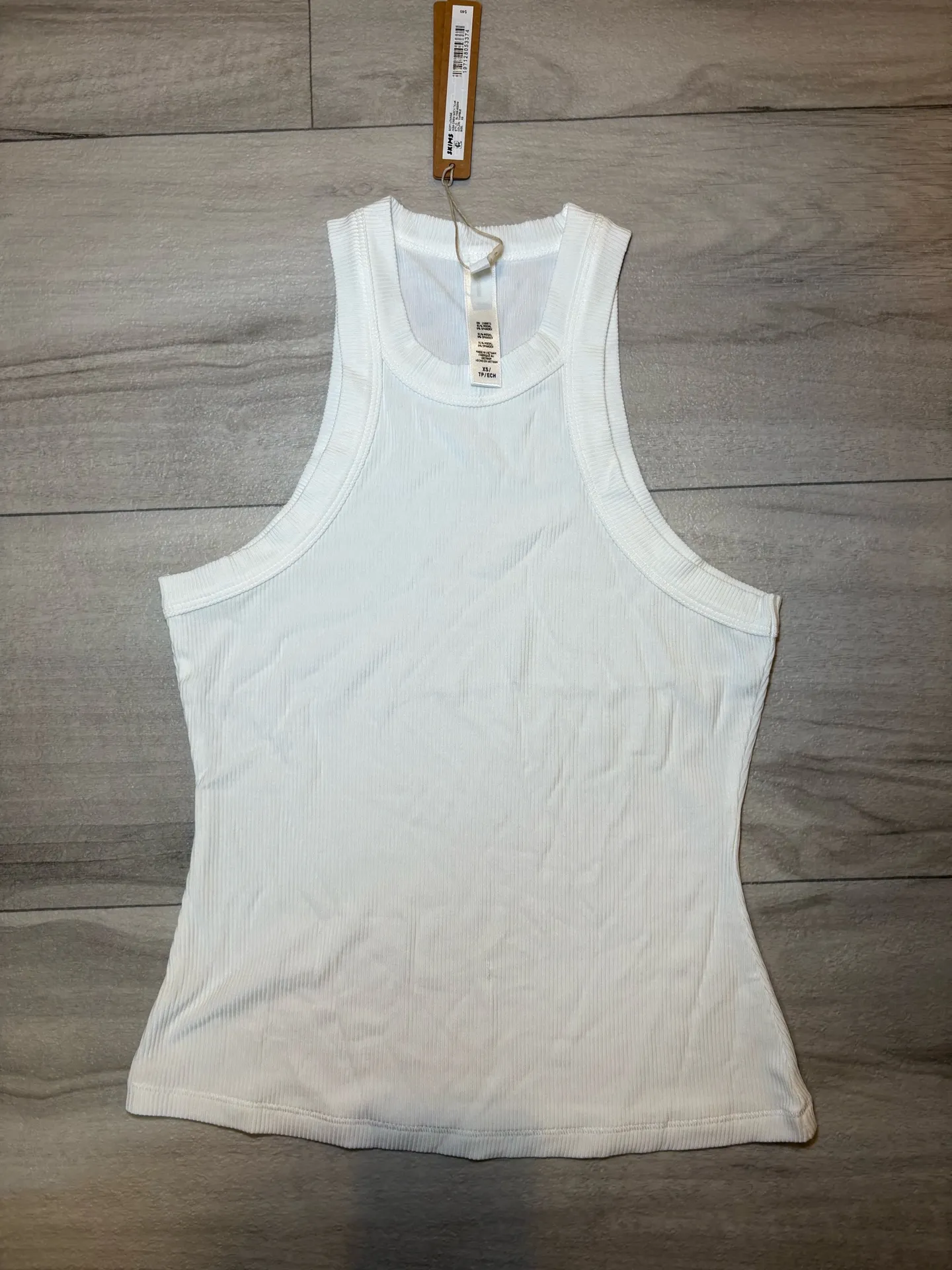Skims soft lounge high core neck tank in marble - Image 2