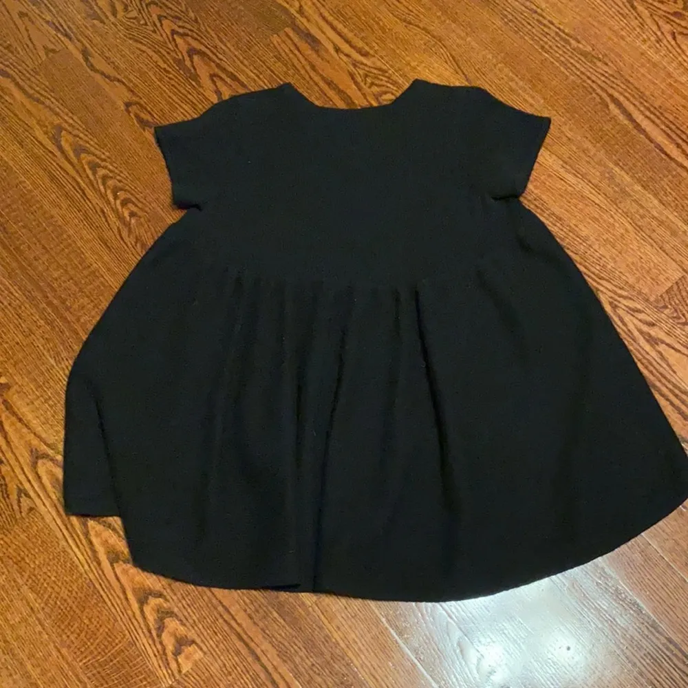 Co Black Cashmere & Wool Babydoll Sweater Blouse - Image 4