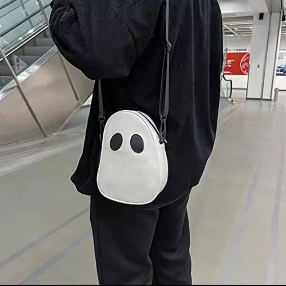 Novelty Crossbody Bag Shoulder Bag Halloween Ghost Purse Holiday Party White - Image 8