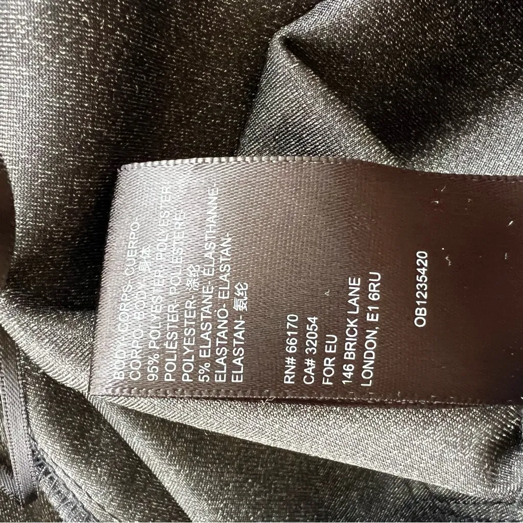 Urban Outfitters Velvet Wrap Mini Dress Black Floral Short Sleeve S V-Neck Party - Image 17